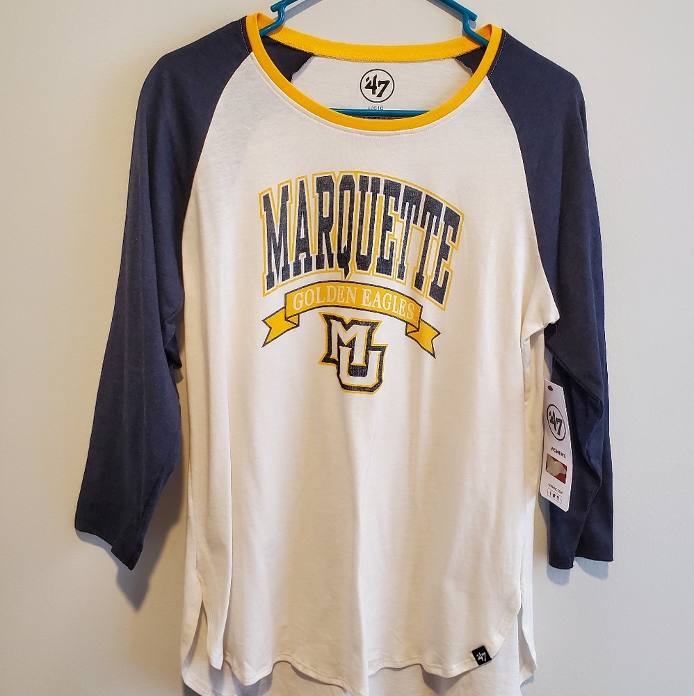 NWT Marquette 3/4 sleeve Tee
